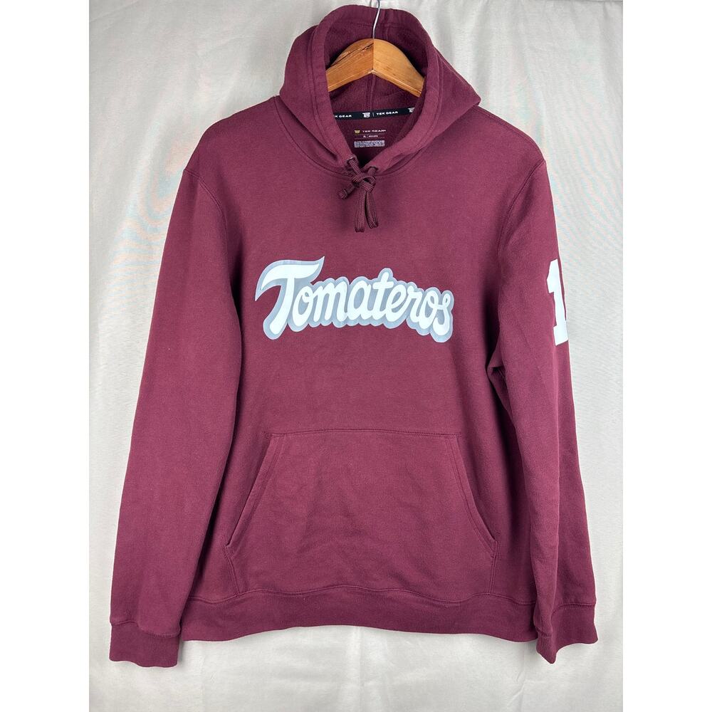 Custom Tomateros De Culiacan Hoodie Mens sz XL #11 Baseball Sweatshirt Tek Gear
